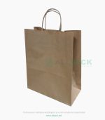 Бумажные пакеты коричневый с крученой ручкой 350*200*350 мм