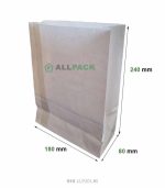 Бумажный пакет без ручки 180*80*h=240 — изображение 2